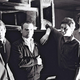 L-R: Andy Gill, Hugo Burnham, Dave Allen, Jon King backstage, 1979